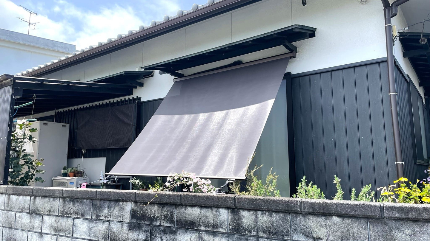 アウターシェードを使用中のお家