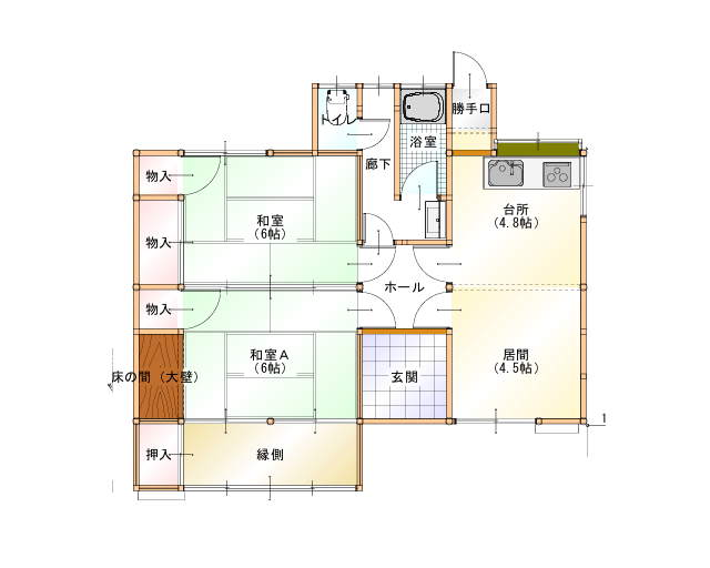 リノベーション前の間取り